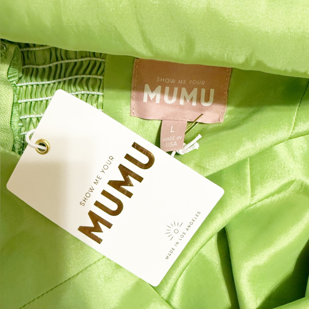 Show Me Your MuMu Lime Green Halter Maxi Dress - Picture 11 of 14